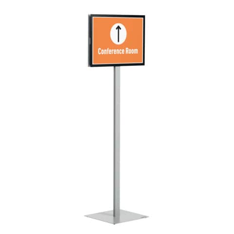 Espositore da pavimento INFO STAND BASIC antracite Durable A3 5013-57